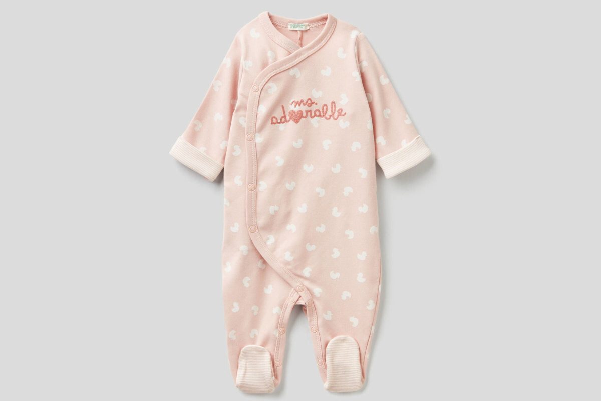 Tutina fantasia in 100% cotone biologico