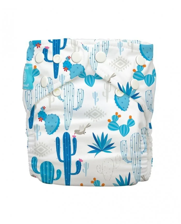 Pannolino Lavabile per Bambini Cactus Azzurri - Charlie Banana