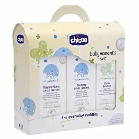 Chicco - Cofanetto bagnoschiuma e shampoo senza lacrime + pasta lenitiva