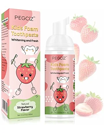 Dentifricio in schiuma per bambini senza fluoro